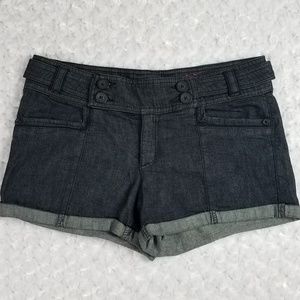 Candie's Cuffed Denim Shorts Juniors 7 Dark Wash